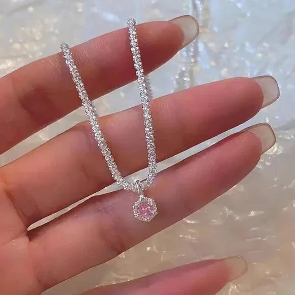 Chic Octobers' Birthstone Anklet – Sparkling Silver & Waterproof for Daily Style - Picture 5 of 7